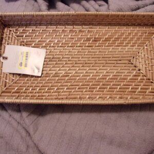 7"x14" Natural Woven Bathroom Tray - Hearth & Hand™ with Magnolia New